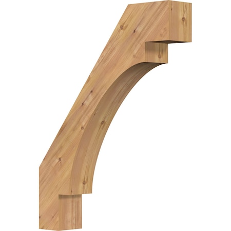 Ekena Millwork 5 1/2"W x 28"D x 36"H Merced Smooth Knee Brace, Western Red Cedar BRC06X28X36MRC00SWR